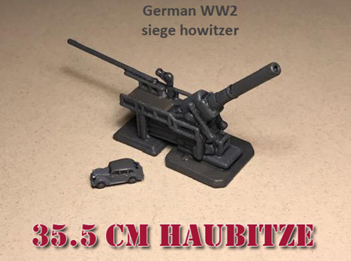 35.5 cm haubitze m1 1/285 6mm d 3d printed