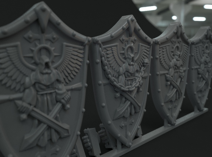 5-10x Gloomy Angels Veteran Shields 3d printed 