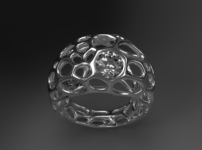 Bague Voronoï  3d printed its allready exist with 1ct diamond, contact me !