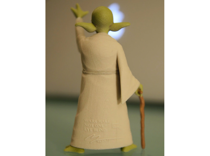 YoGandhi (color) 3d printed Yoda Gandhi Star Wars full color sandstone print.