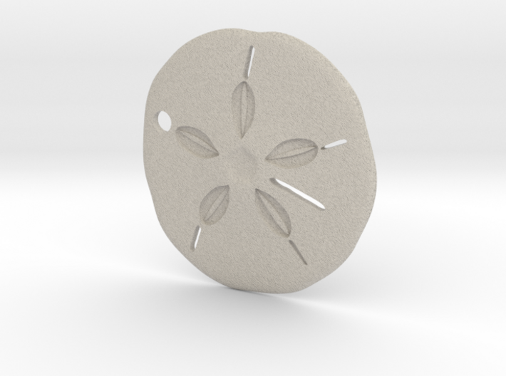 Sand Dollar Pendant 3d printed