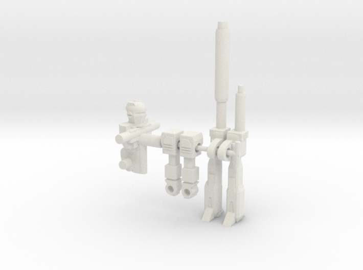 Lori and Lucy RoGunners 3d printed White Parts