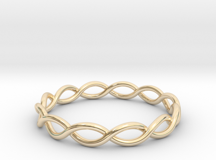 Twisting Ring 3d printed