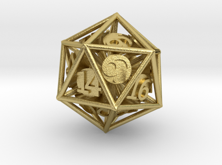 20-Sided Vector Die 3d printed 