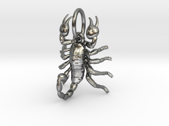 Scorpion pendant 3d printed