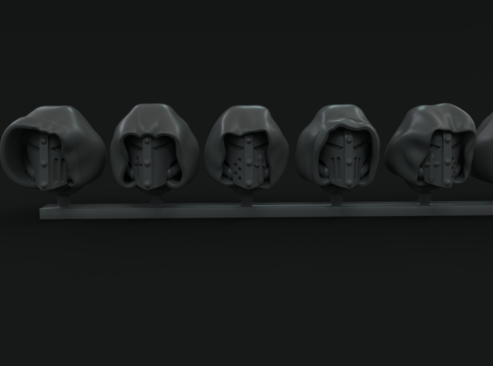 10-20x Hooded Helmet Variety Pack for Dark Angels 3d printed 