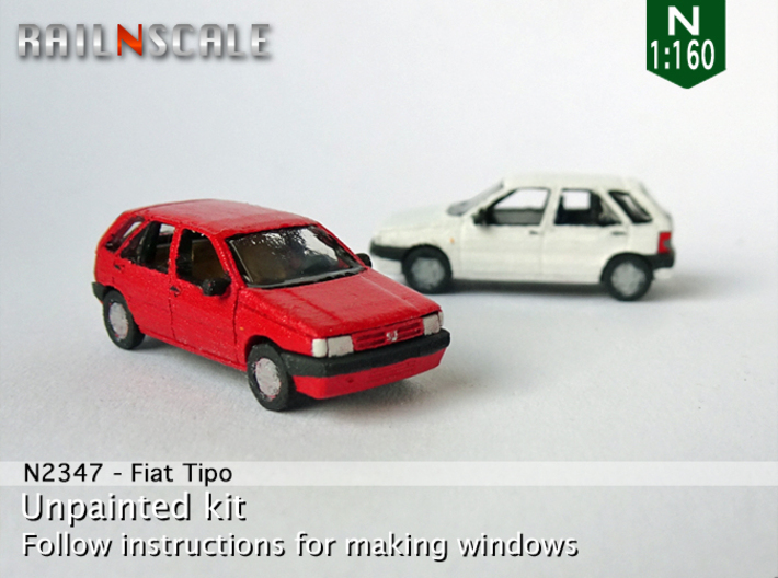 Fiat Tipo (N 1:160) 3d printed