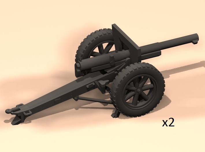 1/100 75mm French cannon 1897/1938 3d printed