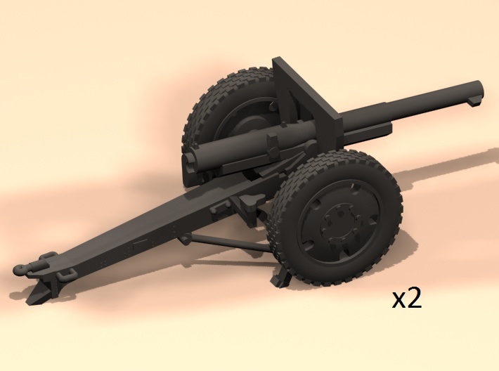 1/100 75mm French cannon 1897/1940 3d printed