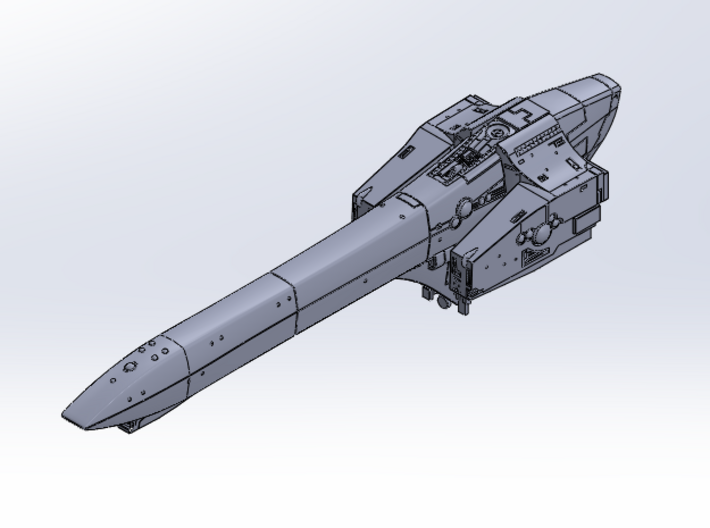 LOGH Imperial Tristan 1:8000 3d printed 