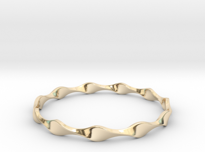 Twisted Wave Bracelet_A 3d printed