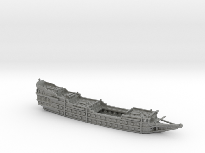 1/700 Galleon (Hull - Gunports Closed) 3d printed