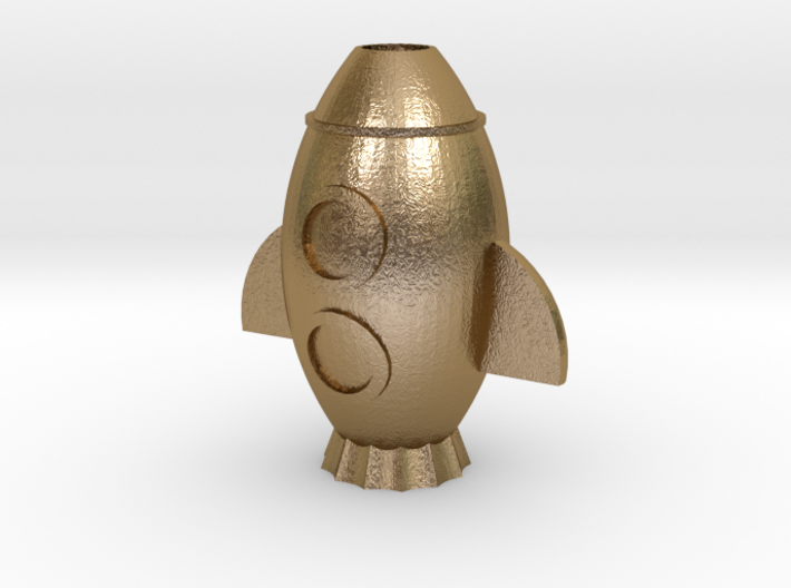 rocket bead / charm 3d printed