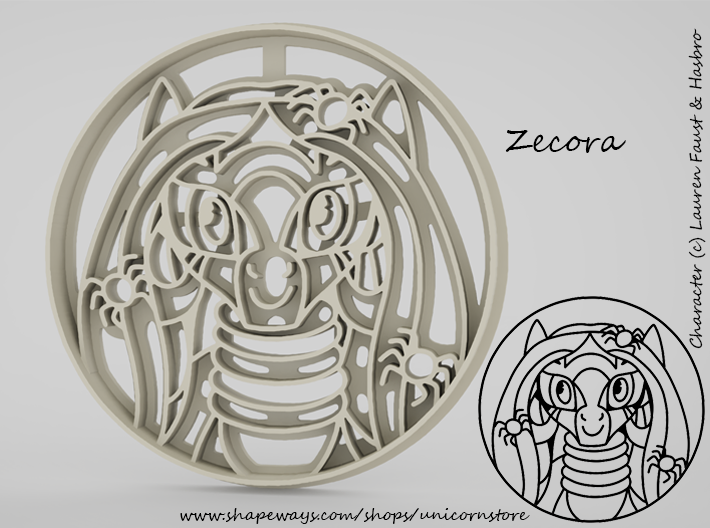 Cookie cutter Halloween Zecora My Little Pony 3d printed