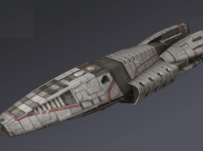 Battlestar Galactica Adamant Class frigate 3d printed