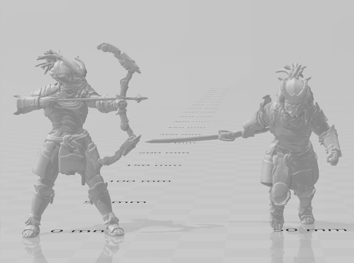 Samurai Predator Katana miniature model games rpg 3d printed 