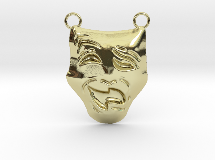 Melpomene (Tragedy Mask) Thalia (Comedy Mask) 3d printed