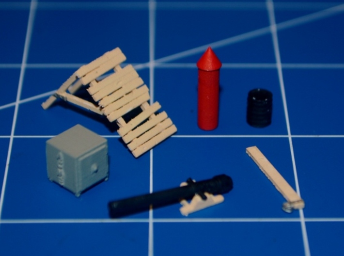N-Scale Coyote Action Set 3d printed Painted Production Sample