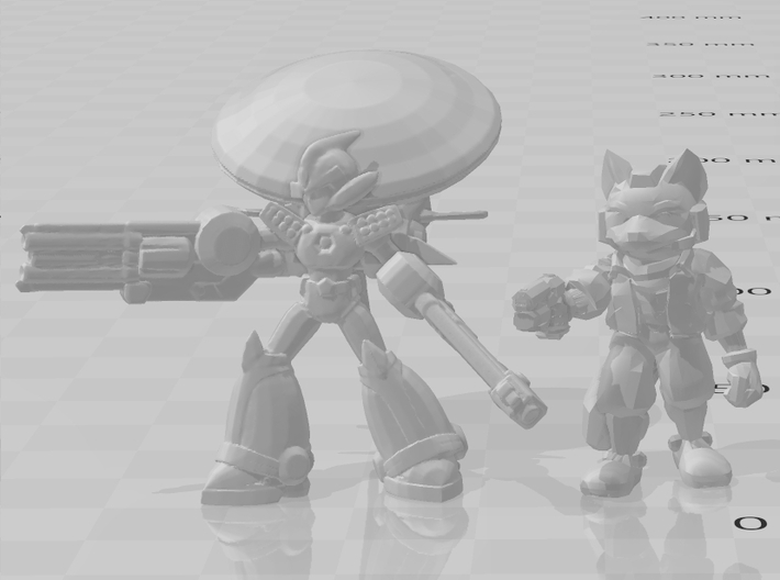 Mega Man X Ultimate Armor miniature model game rpg 3d printed 