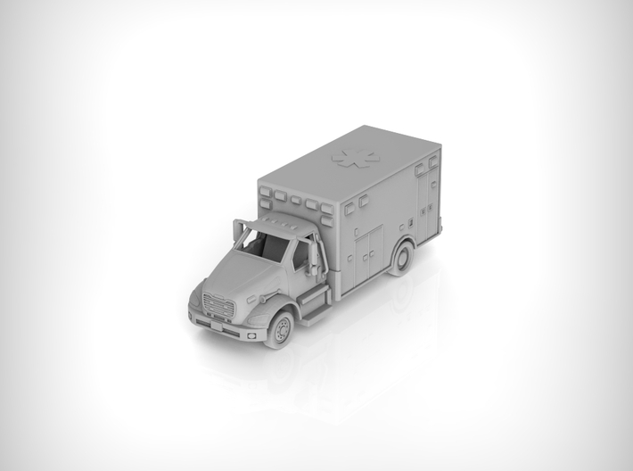 Freightliner Ambulance 01. 1:87 Scale 3d printed 