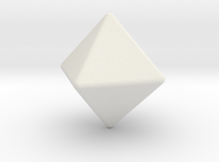 Octahedron 1 inch - Rounded 2mm 3d printed