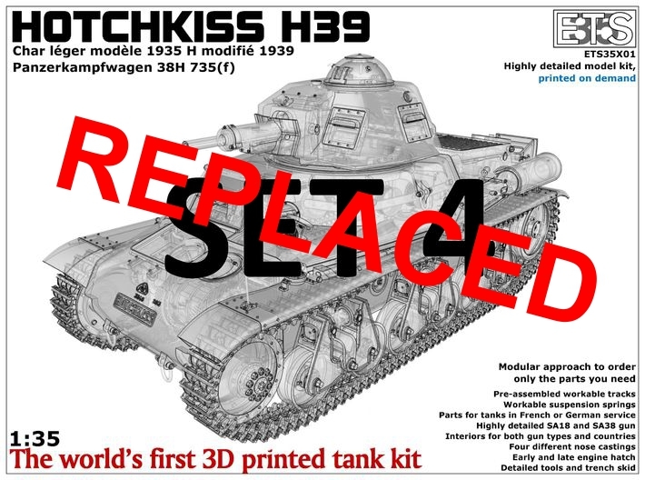 ETS35X01 Hotchkiss H39 - Set 4 - Trench Skid 3d printed Boxart