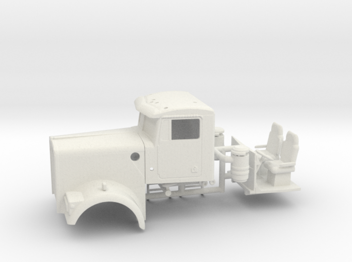 1/64th Kenworth W900B with windshield 3d printed