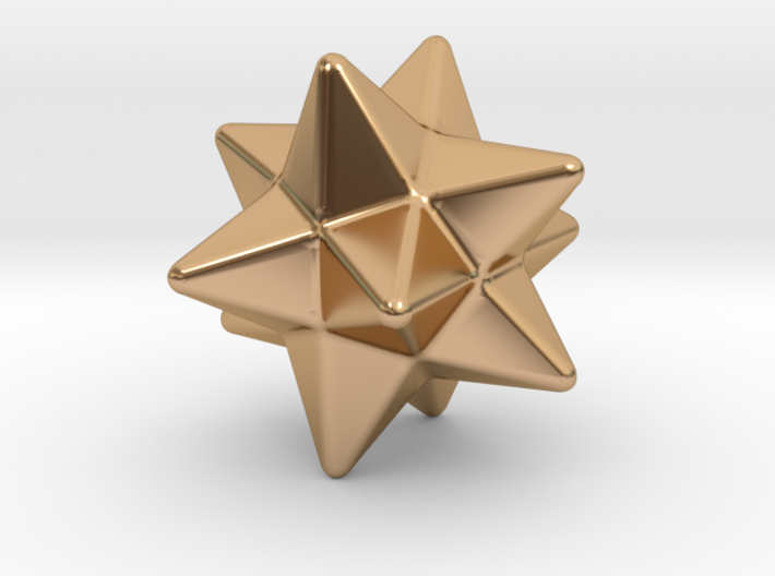 Small Stellated Dodecahedron - 10mm - Round V2 3d printed