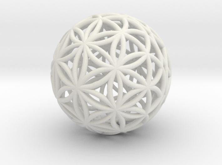 Special Edition 88mm Thick Flower Of Life 3d printed