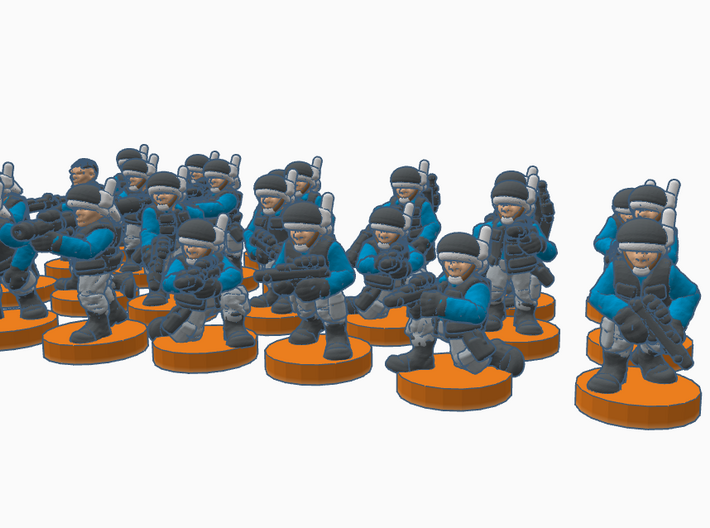 Secessionists Fleet Troopers 3d printed