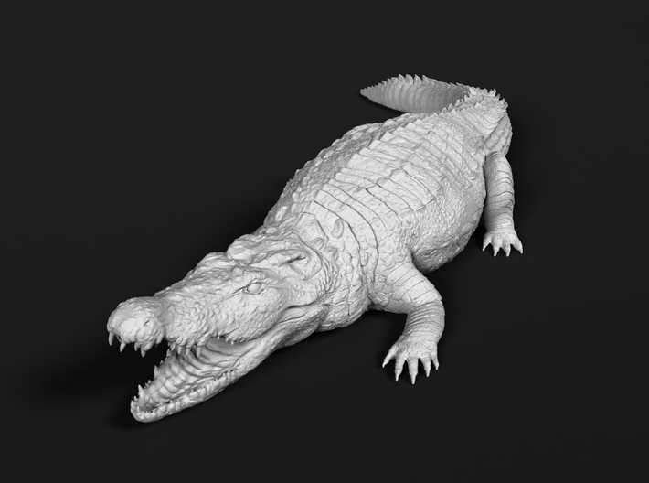 Nile Crocodile 1:15 Mouth Open 3d printed 