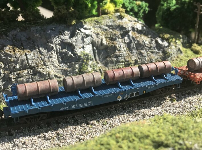 Nuclear Cask - Set of 4 - Nscale 3d printed Painting and photo by Chad (csquaredky)