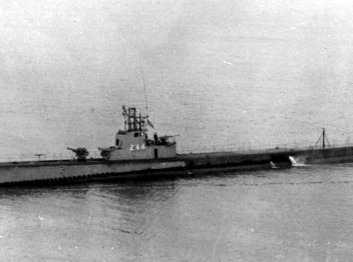 Nameplate USS Cavalla SS-244 (10 cm) 3d printed Gato-class submarine USS Cavalla SS-244.