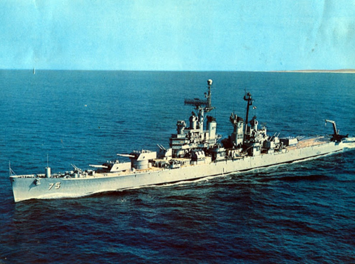 Nameplate USS Helena CA-75 3d printed Baltimore-class heavy cruiser USS Helena CA-75.