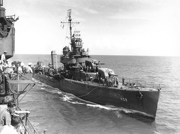Nameplate USS Laffey DD-459 3d printed Benson-class destroyer USS Laffey DD-459.