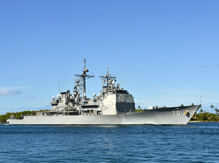 Nameplate USS Lake Erie CG-70 3d printed Ticonderoga-class guided missile cruiser USS Lake Erie CG-70.