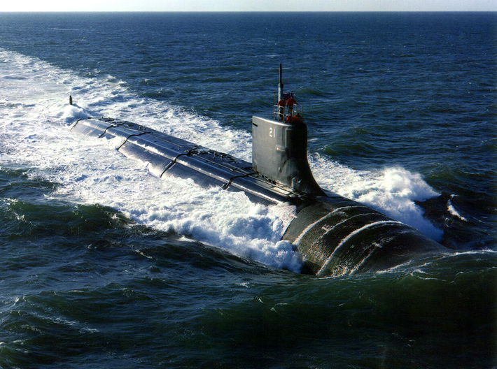 Nameplate USS Seawolf SSN-21 3d printed Seawolf-class nuclear-powered attack submarine USS Seawolf SSN-21.