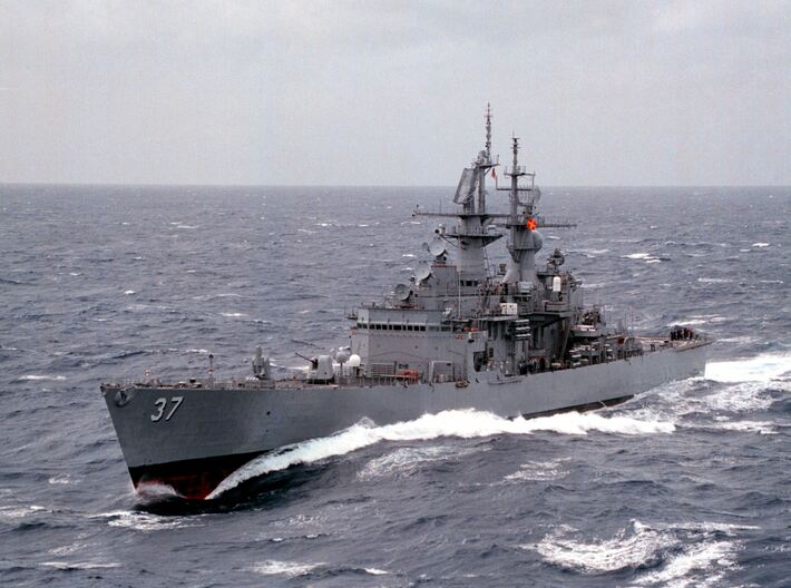 Nameplate USS South Carolina CGN-37 3d printed California-class guided missile cruiser USS South Carolina CGN-37.