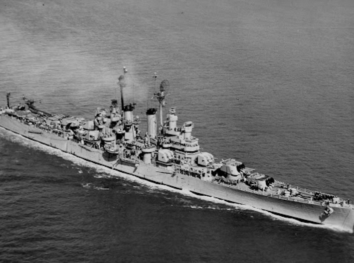 Nameplate USS Springfield CL-66 3d printed Cleveland-class light cruiser USS Springfield CL-66.