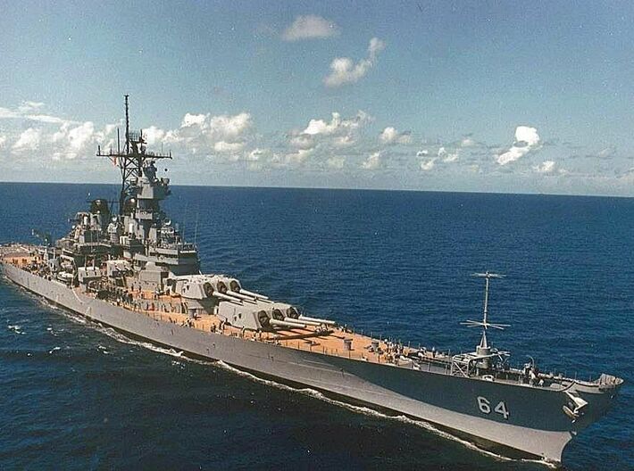 Nameplate USS Wisconsin BB-64 3d printed Iowa-class battleship USS Wisconsin BB-64.