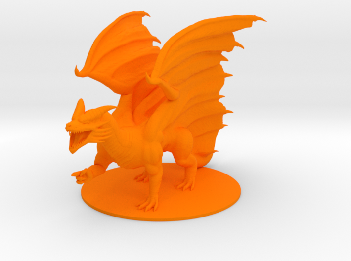 Adult Copper Dragon 3d printed 