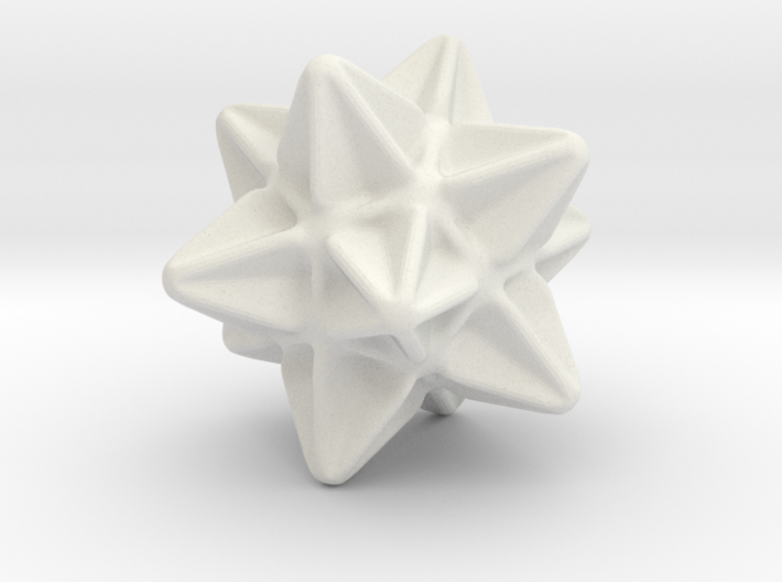 Great Icosahedron - 1 Inch - Rounded V2 3d printed