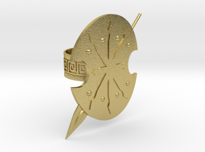 Boeotian Soldier Ring 3d printed