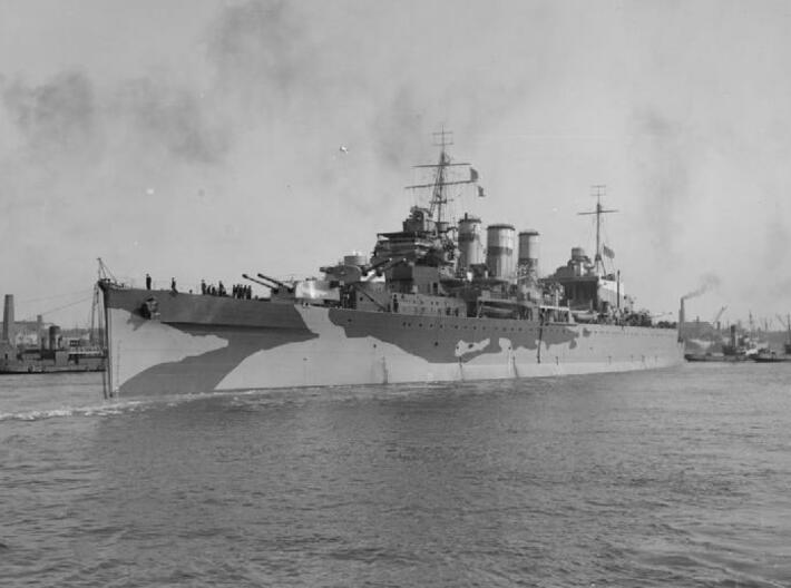 Nameplate HMS Suffolk 3d printed County-class heavy cruiser HMS Suffolk.