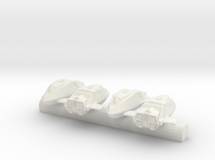 NX Enterprise Shuttlepod x4 1/350 scale 3d printed