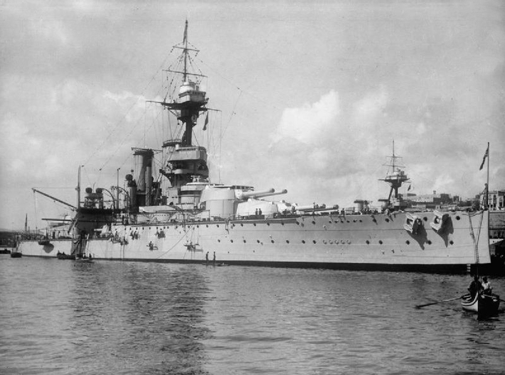 Nameplate HMS AJAX 3d printed King George V-class battleship HMS Ajax, 1913-1926.