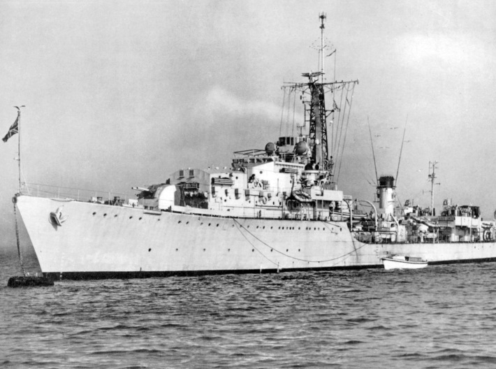 Nameplate HMS Battleaxe 3d printed Weapon-class destroyer HMS Battleaxe.