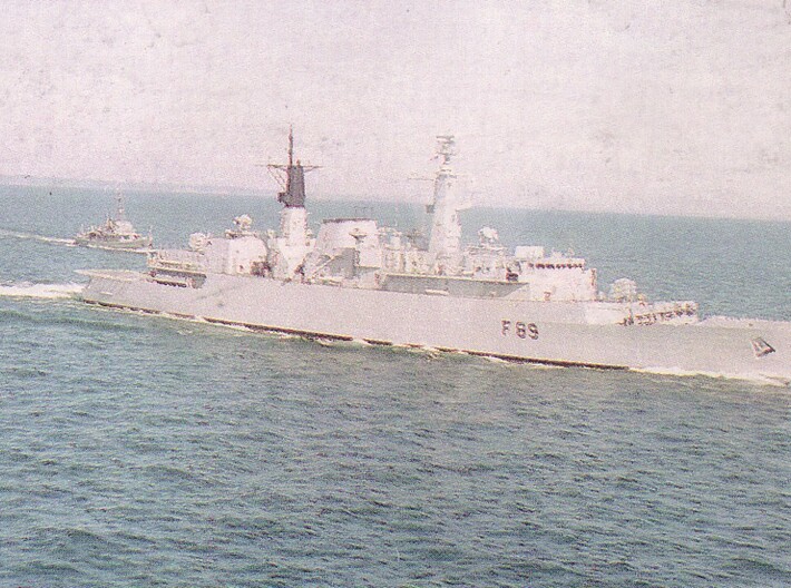 Nameplate HMS Battleaxe 3d printed Type 22 frigate HMS Battleaxe.