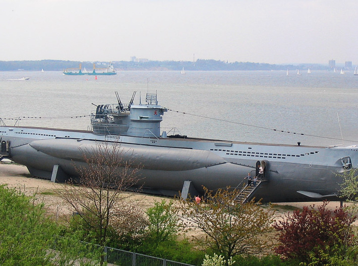Nameplate Laubie 3d printed Type VIIC/41 submarine U-995, sistership of Laubie (ex- U-766).