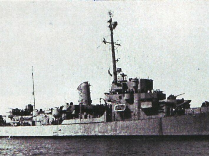 Nameplate Sénégalais 3d printed Cannon-class destroyer escort Sénégalais.